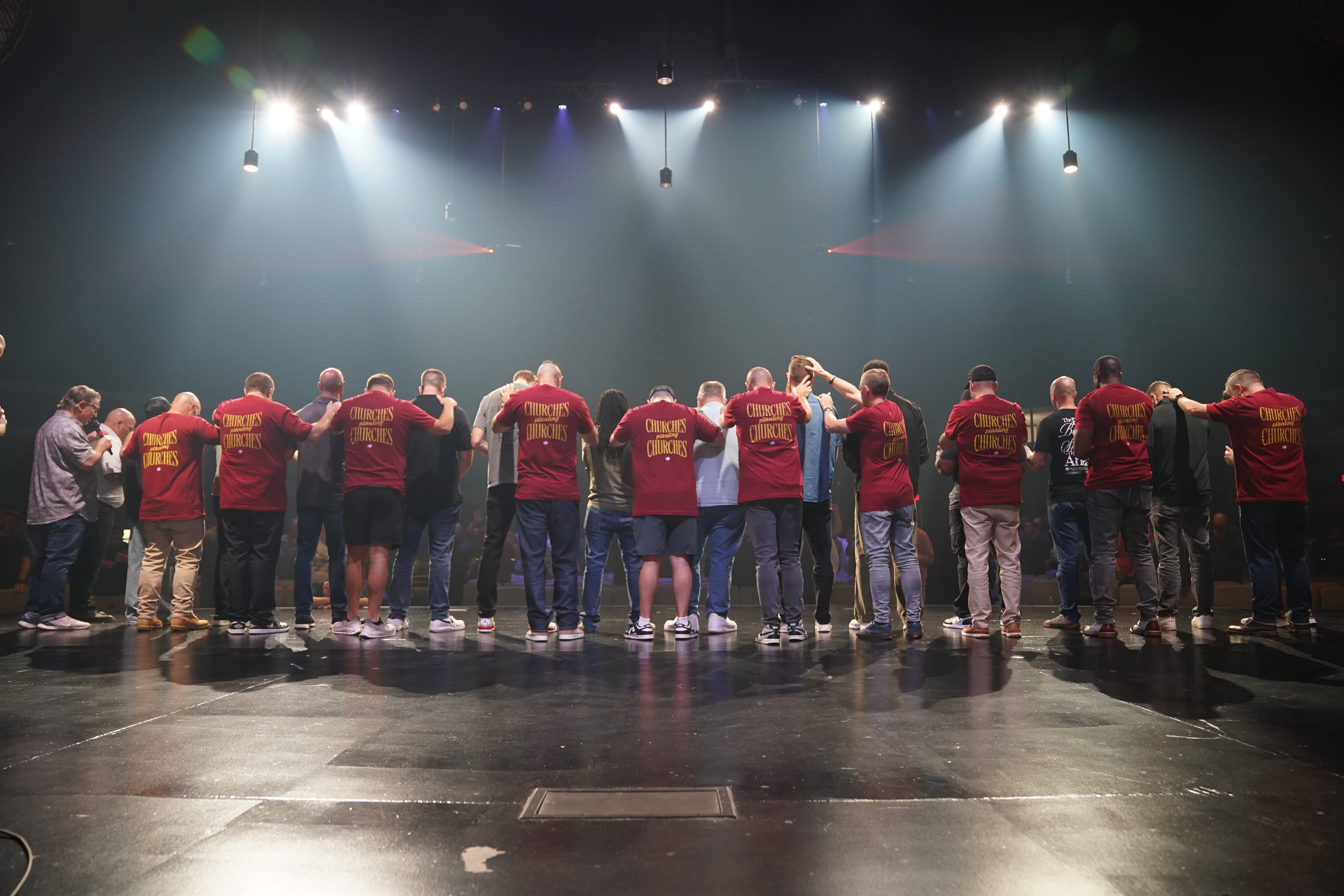 Church planters praying together