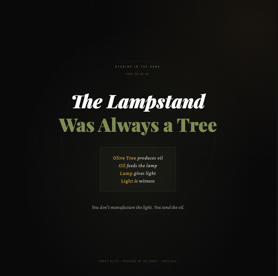 The lampstand was always a tree