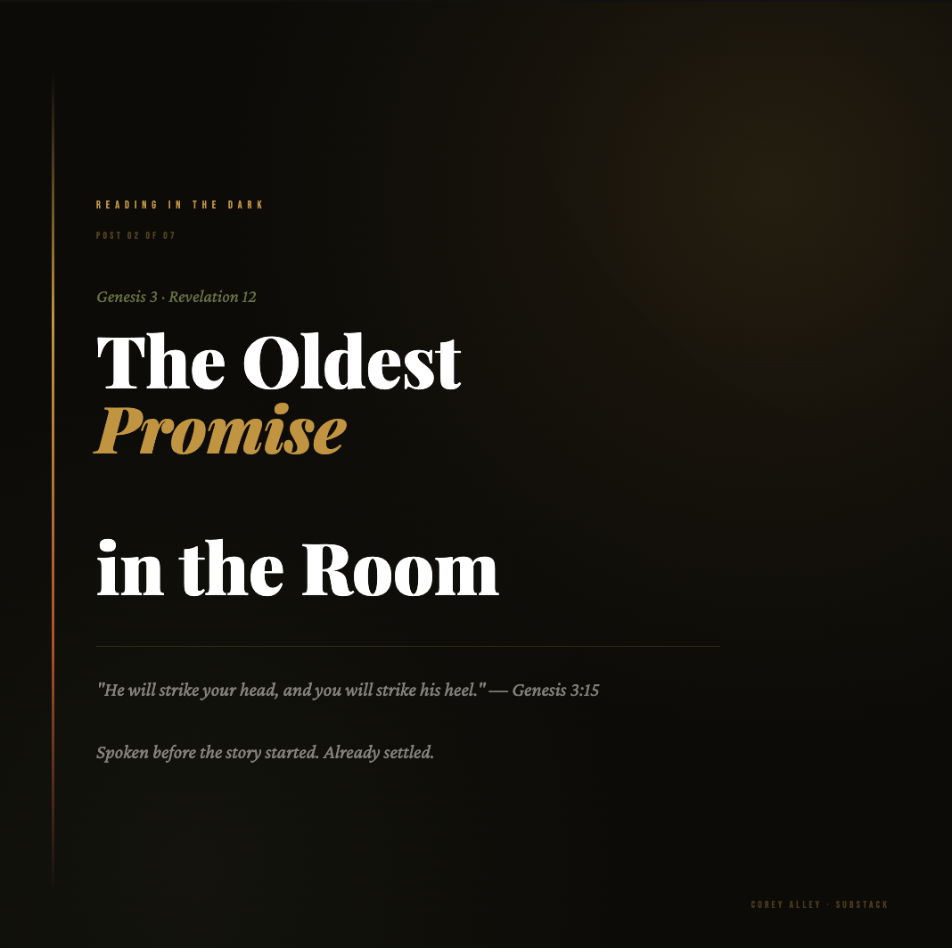 The oldest promise in the room